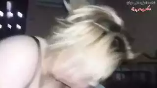 fair skinned egyptian babe sucks cock like a pro