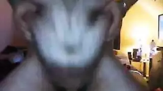 curvy queen orders hairy boy to his knees for a thick dick sucking