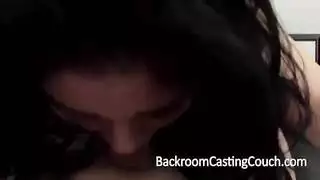 amateur gets hardcore fuck and creampie from big dick boss