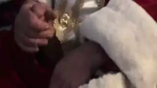 جلسة استمناء سانتا الوحيد: يتوق لمهبل ساخن لينكبه