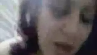 عربية بوضع الفارسة العكسي تصرخ على زبه