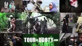 جولة من الغنائم جنود أمريكيون قرنية يلتقطون اللحوم العربية الطازجة لحفلاتهم